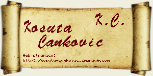Košuta Čanković vizit kartica